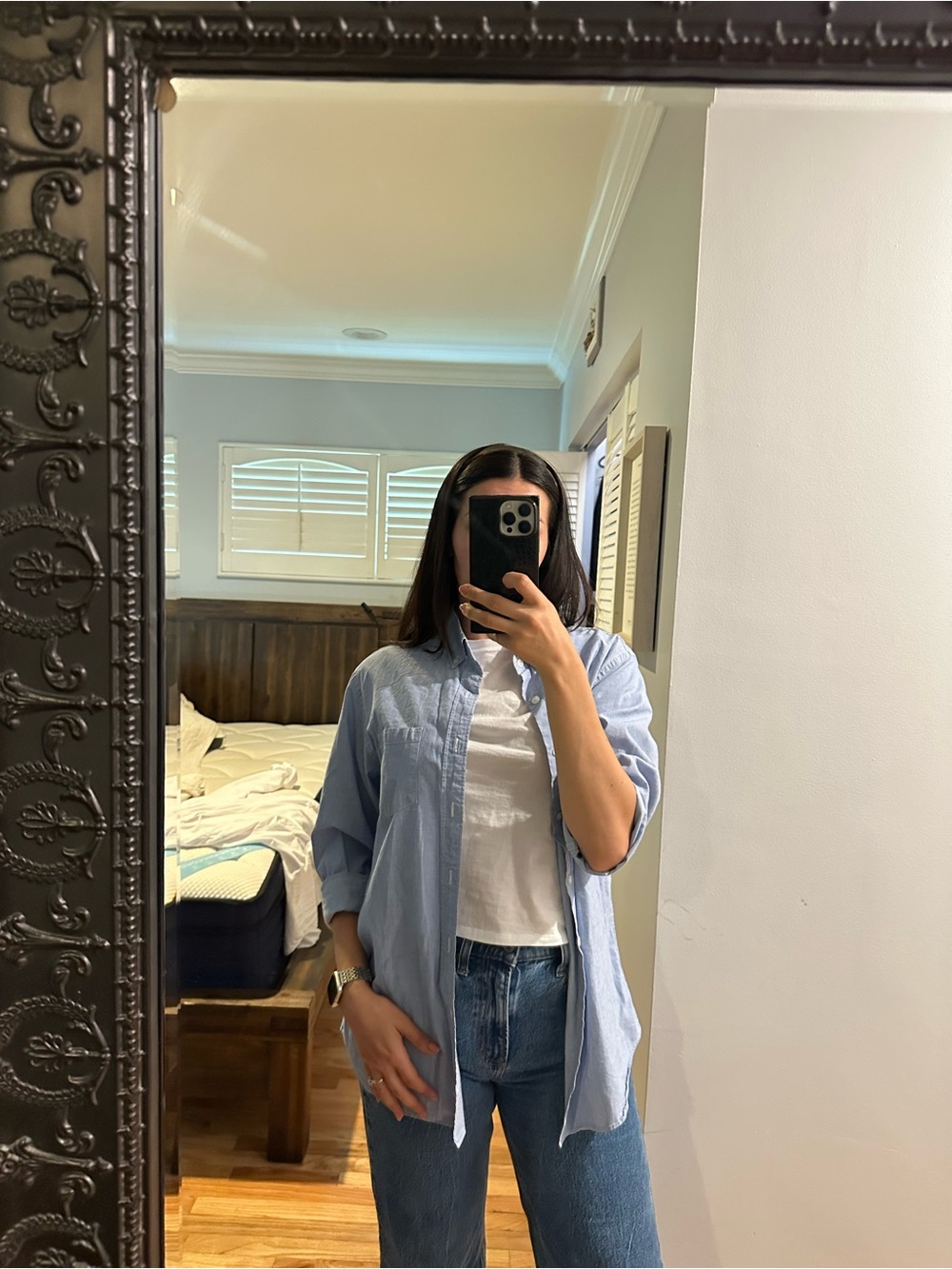 J. Crew Light Blue Casual Men's Button-Down Shirt